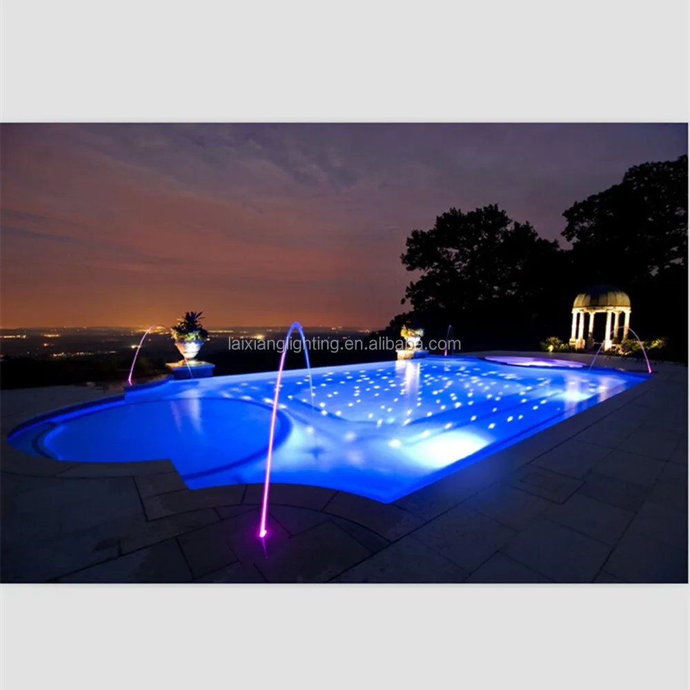 Popular fiber optic light in swimming pool underwater starry star lighting decoration