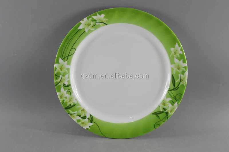 Melamine Wave Dinner Plate Plastic Ripple Serving Plate