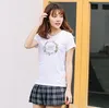 2018 New Summer Pure Cotton Short Sleeved Womens Plate Printing Leisure Tide Students Tshirt