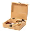 Stash Box Large with Rolling Tray Combo Handmade Decorative Beech Wood Box Storage Box