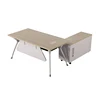 Easy Assembled Simple Design I shaped Computer Desk Metal Frame Office Desk Executive