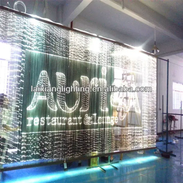 2018 latest waterfall curtain optical fiber ceiling light