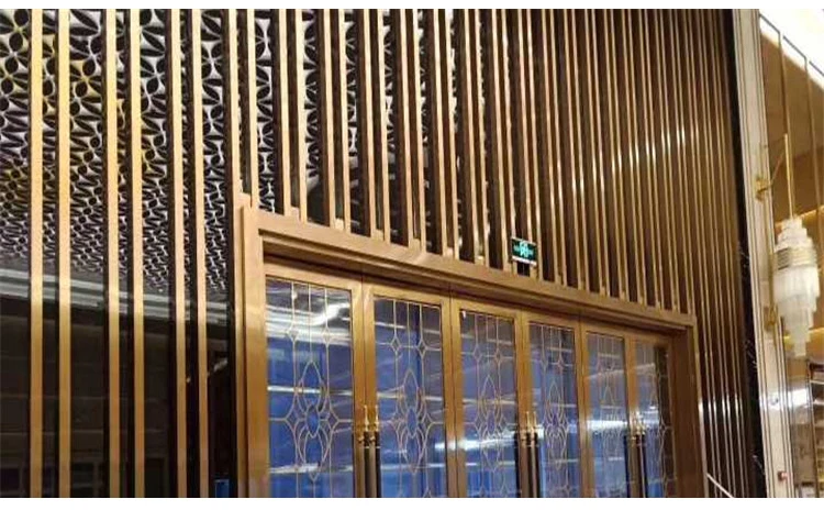 Jyfy001 China Room Divider Rose Gold Color 304 Stainless Steel Laser Cut Metal Decorative Metal Screen
