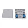Wall Mounted Indoor 2 Core Port FTTH SC Fiber Optic Socket Terminal Box 86x86mm
