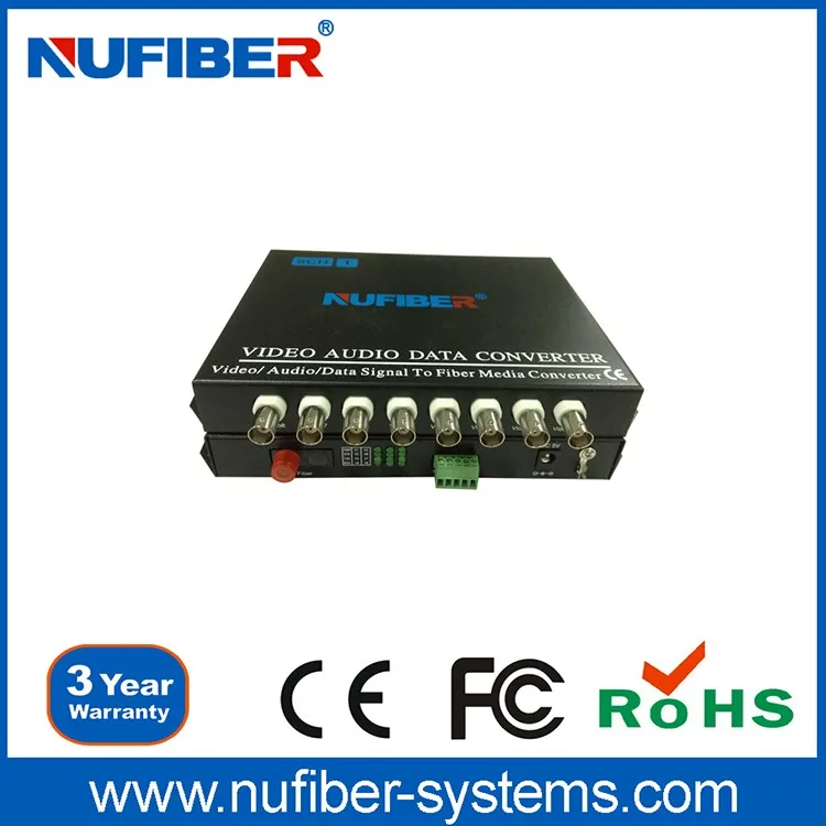 1 / 2 / 4 / 8 / 16 Channel Video Fiber Optic To Coaxial Converter Buy
