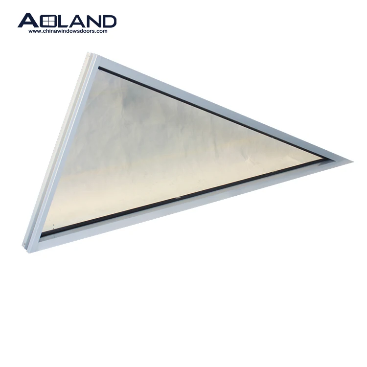 Aluminium thin frame triangle glass window sample company