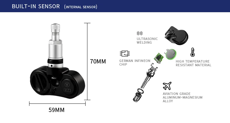 Precision Internal External Sensor tpms wince