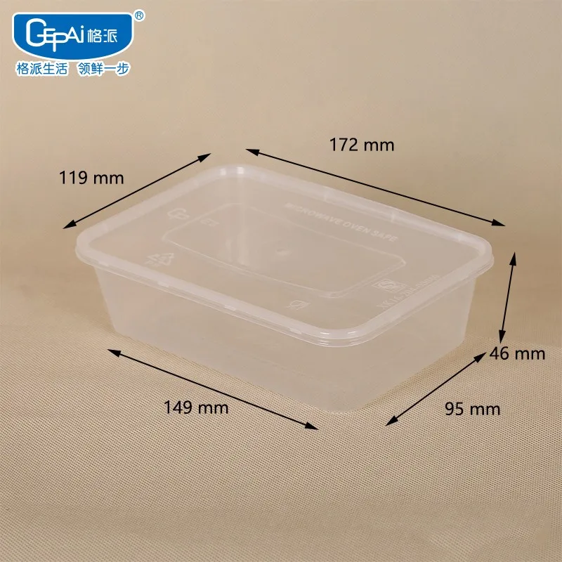 650ml Disposable Microwave Plastic Food Container - Buy Plastic Food ...