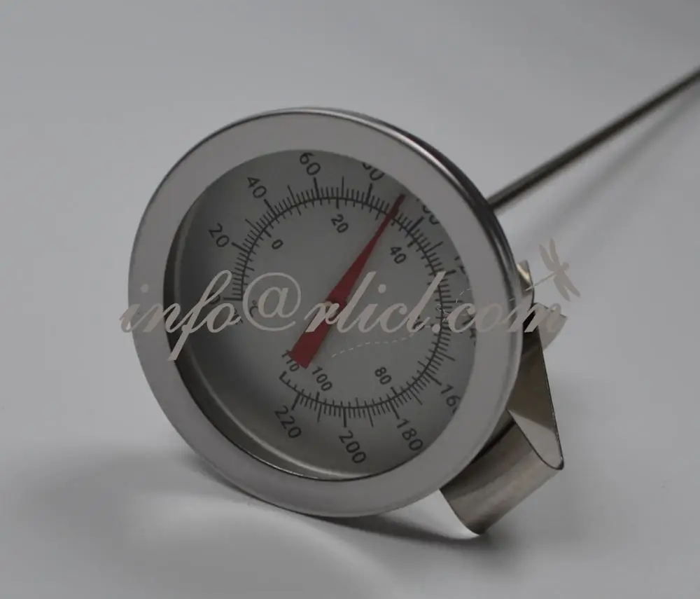 Dial Thermometer For Home Brew Kettle 12 Inch Stainless Steel Probe