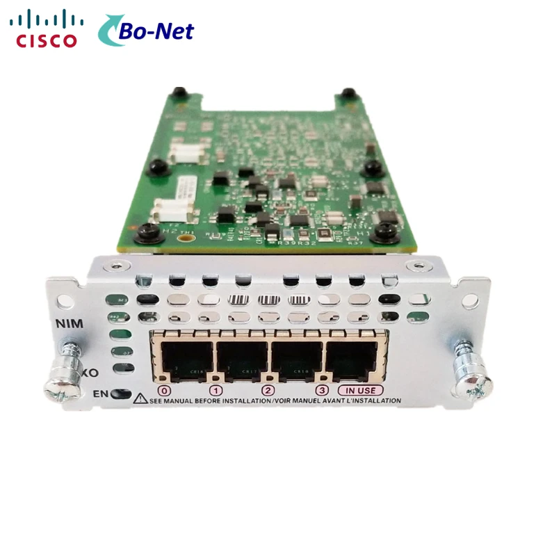 Router 4300 cisco series 4-port network card interface de voice module  Center NIM-4FXO| Alibaba.com