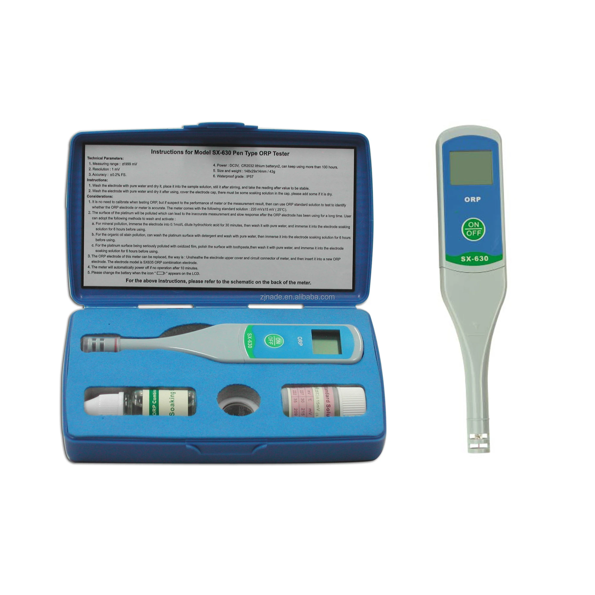 NADE SX630 Pen Type IP57 Waterproof ORP Meter 1999mV