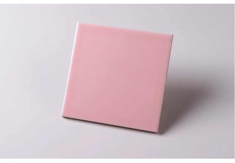 4x4 Inch 10x10cm Pink Ceramic Tile For Back Splash Wall Decoration