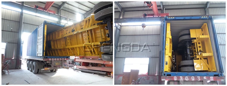 Low price tri-axle 3 axle 4 axles shipping 20ft 40 feet flat bed flatbed container semi trailer for sale