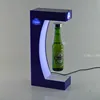 Factory direct sale levitating display for advertising magnetic levitation rotating and floating bottle display stand with LED