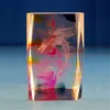 new products K9 glass cube/block gift 3d laser engraved dragon crystal