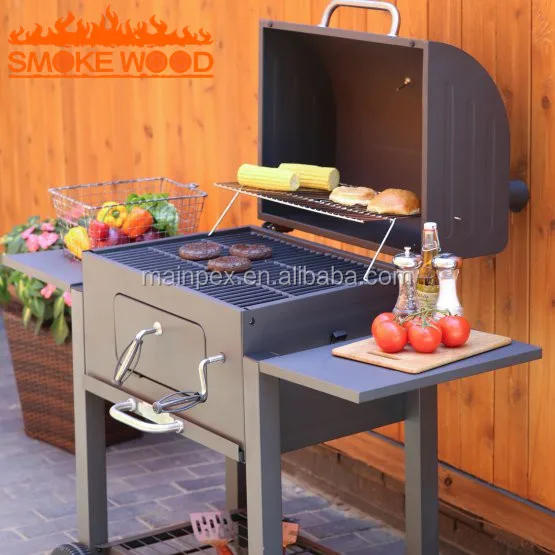 Deluxe En Acier Jardin Patio Extérieur Chariot Barbecue Au Deluxe En Acier Jardin Patio Extérieur Chariot Barbecue Au