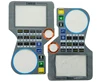 CNC machine display control screen lexan keypad graphic overlays with adhesive membrane panel