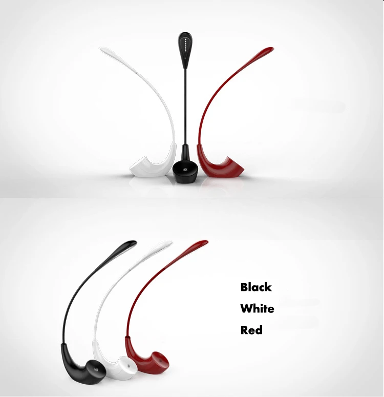 smoking pipe led table lamp 3 level brightness LED book light 6000K