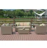 Cube Deep Seating Outdoor Wicker Patio Garden Furniture Rattan Sofa Set