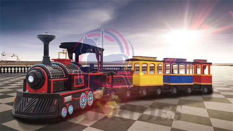 Earn Money Amusement Park Adults Rides Electric Trains 1 Locomotive ...