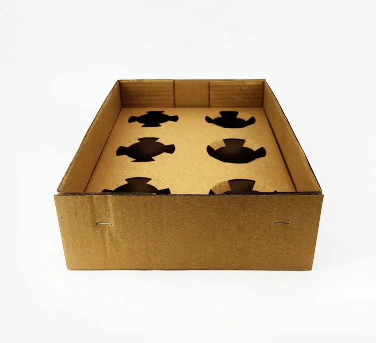 Disposable Corrugated Paper Coffee Paper Cup Tray for Wholesale