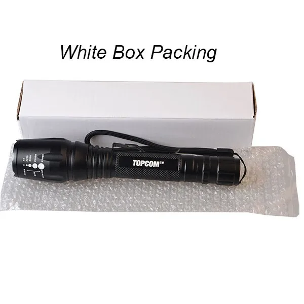 High Power 1800 Lumen Zoomable XM-L T6 LED Torch Zoom Lamp Flashlight