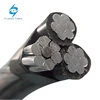 ACSR Neutral Message Aluminum Conductor 2 AWG XLPE Triplex ABC Cable