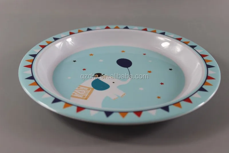 100% Melamine kid's dinner plate , children lunch plate
