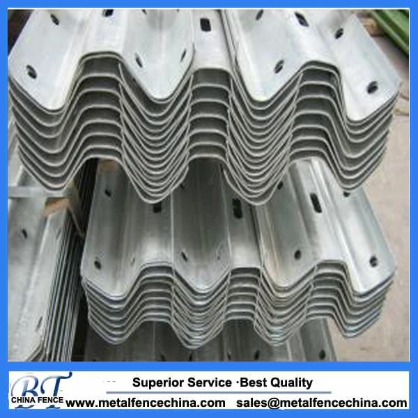 taffic barrier guardrails for highways and roads metallic safety fenceW Beam Guard Rails Protecting road used safety steel Highway Guardrail