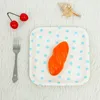 Promotion Best Supplier Stocked Square Disposable Blue Wave Point Manufacturer Paper Plate Rectangle For Birthday Party