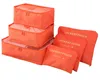 Custom Water Resistant 6 Pieces Of Travel Packing Cubes Compression Storage Organizer Lightweight Bag Net Pouch