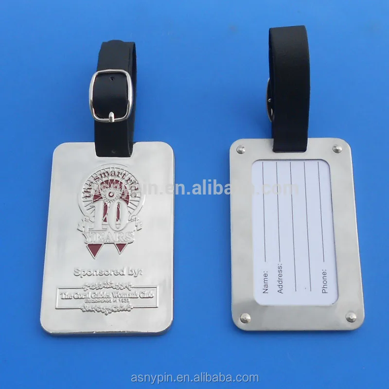 engraved luggage tags