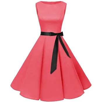 hot pink cotton dress