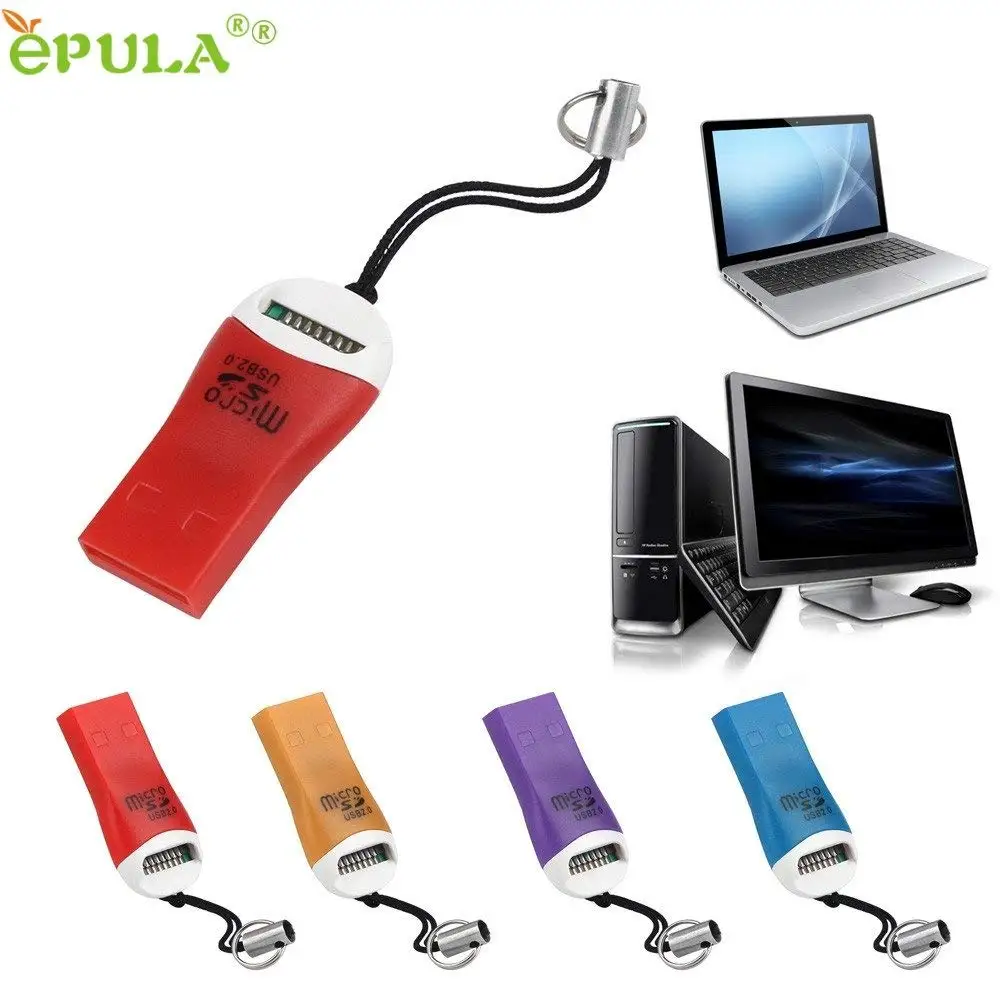 BUPADEALER Factory Price Binmer High Speed USB 2.0 Mini Micro SD T-Flash TF M2 Memory Card Reader