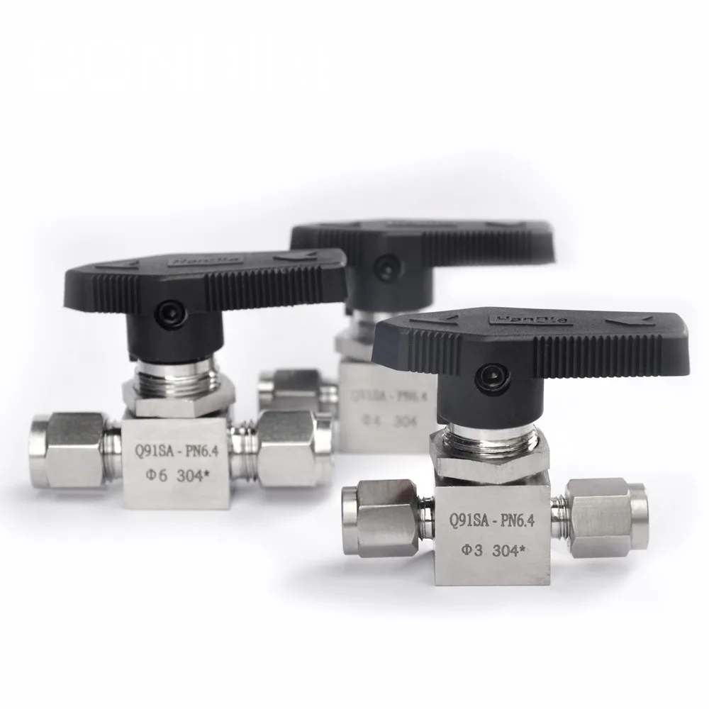 Condibe Stainless Steel Hamlet Instrument Ball Valve,Double Ferrule