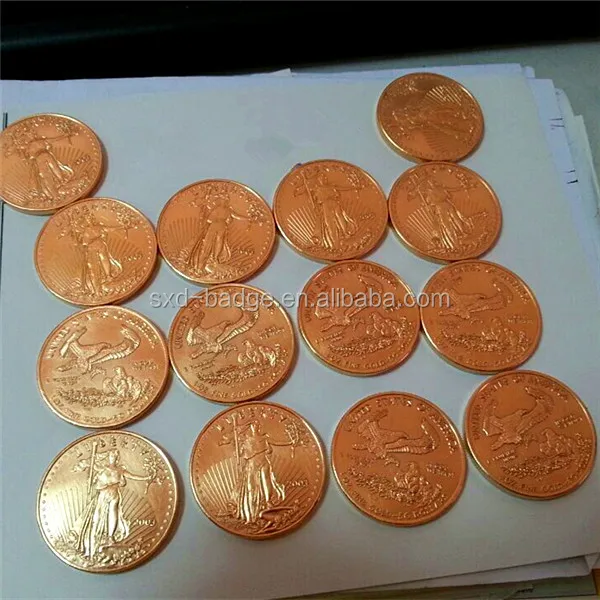 Gold Plated Tungsten Coins Buy Fake Gold Coins,Plain Gold Coins,Gold Replica Coins Product on