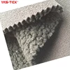 Polyester knitted four - way stretch compound cashmere, 2 - layer composite thick warm fabric