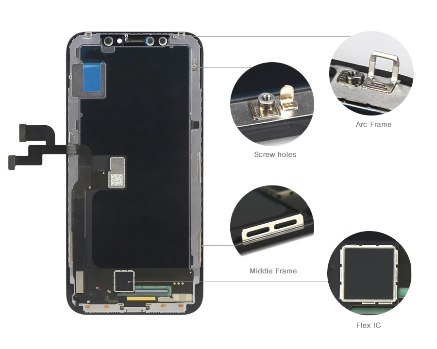 Mobile Phone LCD factory produce OLED LCD for iPhone X touch screen, OEM replace For iphone XS XR XS MAX LCD SCREEN