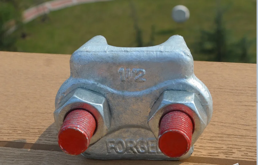 重型美式碳钢下降锻造钢丝绳夹子钢丝绳夹具在索具五金