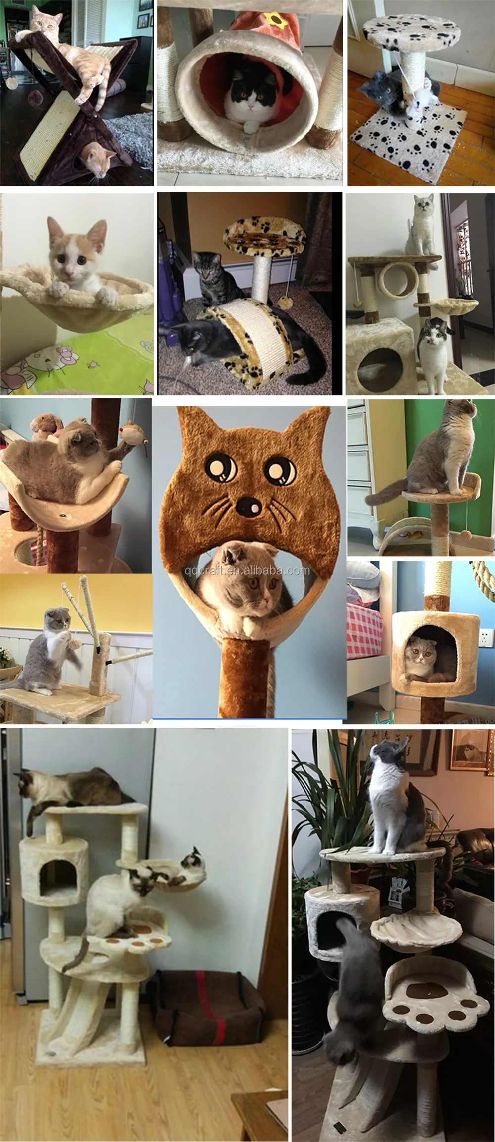 fabric cat tree, sisal cat tree, wooden cat tree