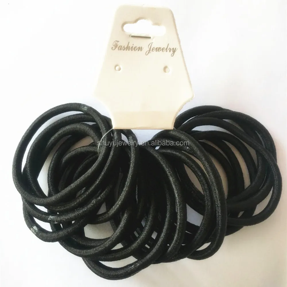 Wholesale Top Quality Black Colors Elastic Hair Bands Buy Hair