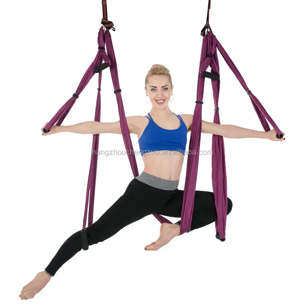 Hot Selling Yoga Swing - Ultra Strong Anti gravity Yoga Hammock/Trapeze/Sling, CZD-039 5*2.8m Anti-gravity Yoga Hammock