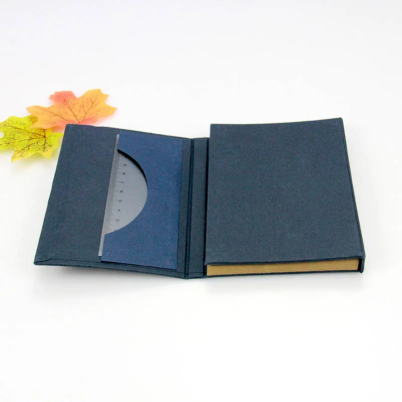 Customized Promotional Sticky Notes Memo Pad Book With Pen Hard Covers
