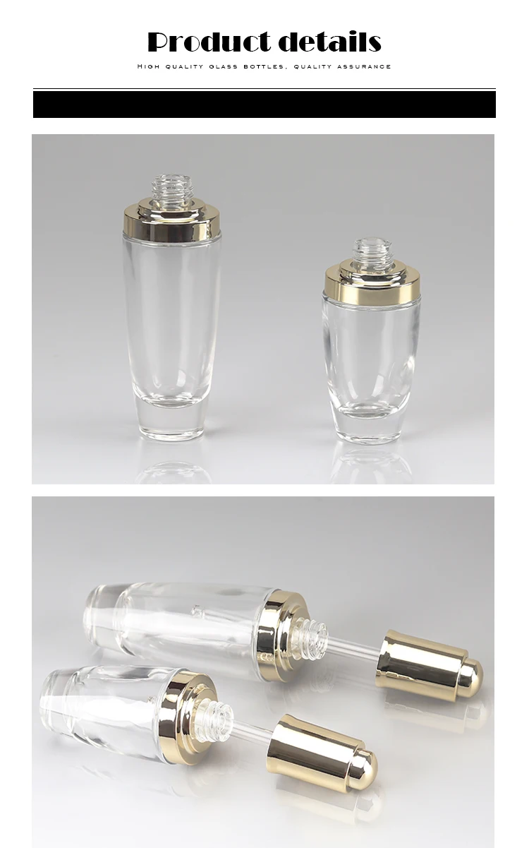 Push Button Dropper KANG HUA Luxury Serum Bottle - Push Button Dropper 35ml