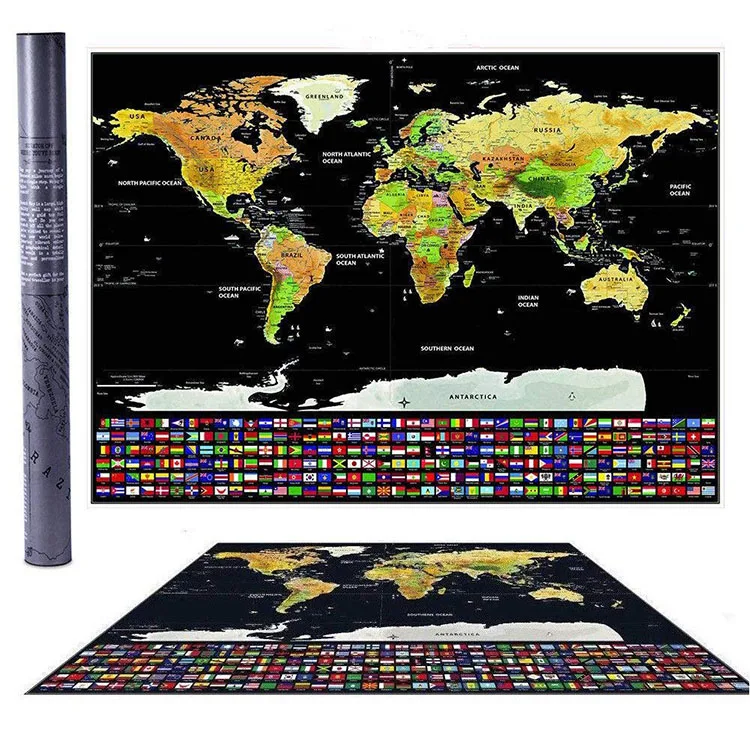 vintage world map