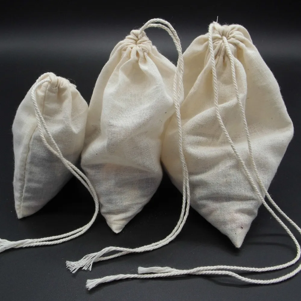 Wholesale Empty Reusable Organic Cotton Muslin Bath Tea Bags - Buy ...