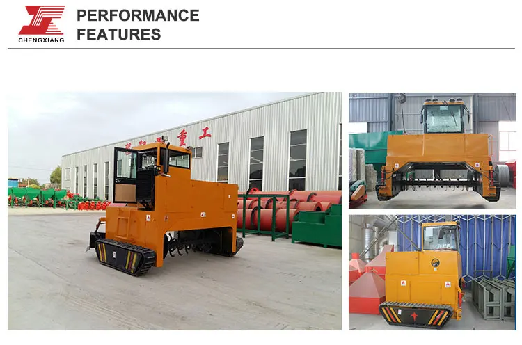 crawler walking compost turner