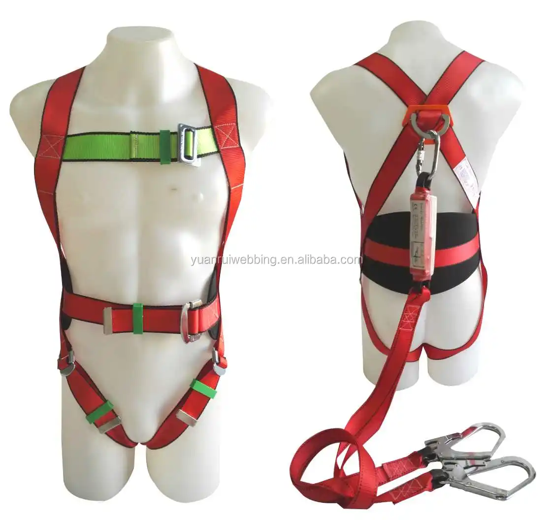 Double Lanyard Full Body Harness For Training Fall Protection Buy