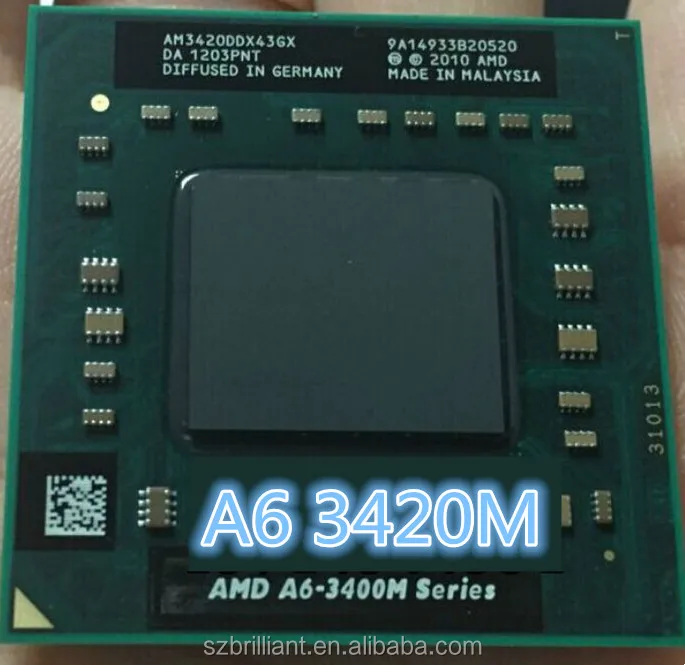AMD A6-3420M 1.5GHz Socket FS1 Laptop CPU AM3420DDX43GX