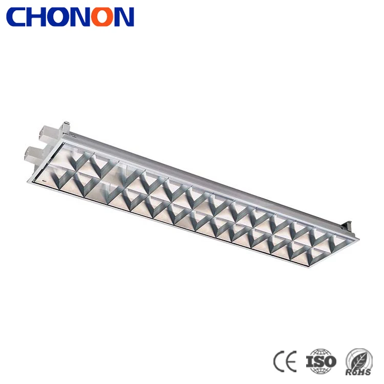 Cheap Price T8 Fluorescent Grille Light Fixture With 30w Single